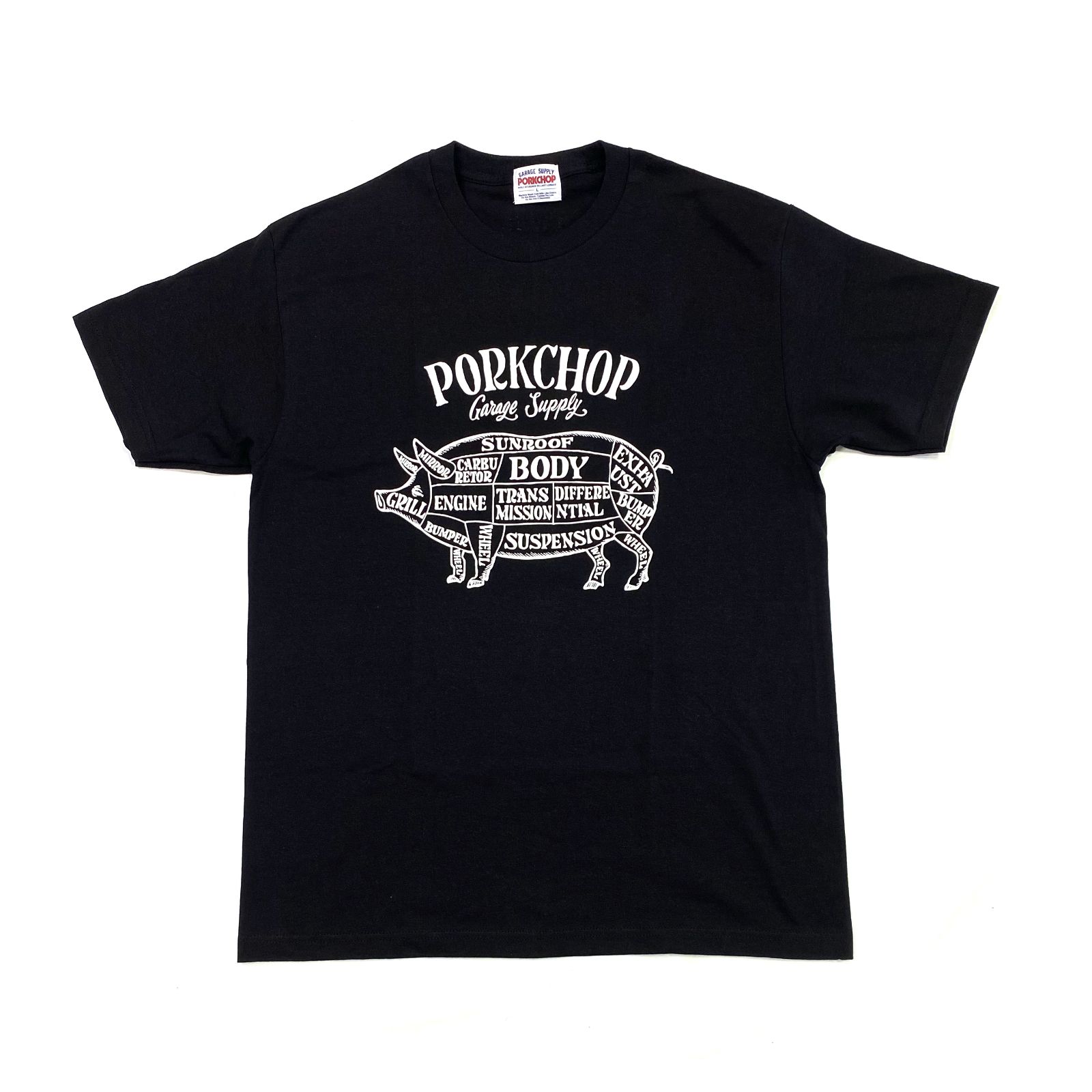 希少 店舗限定 PORKCHOP FRONT PORK POCKET Tシャツ PORKCHOP】PORKFRONT TEE 店舗限定 ポケットT カーキ L - メルカリ