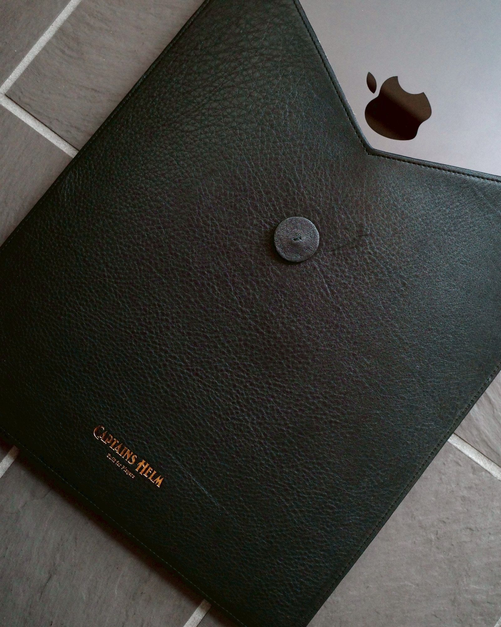 【ラスト1点】LEATHER PC CASE (BLACK) / レザー PC ケース