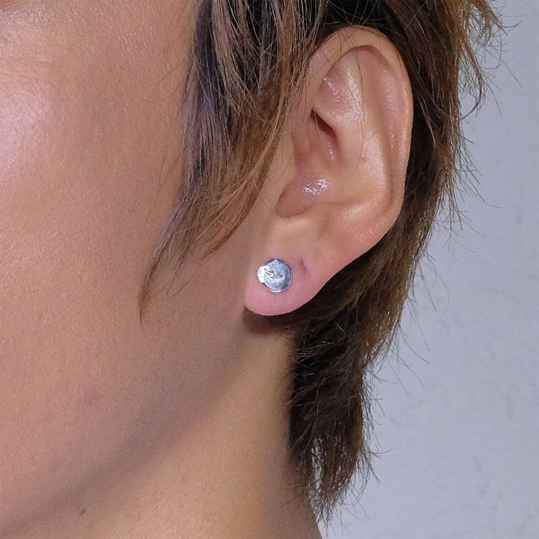 【ラスト1点】Fine Silver Pierced Earing (Eagle A) (SILVER) / シルバーピアス (イーグル)