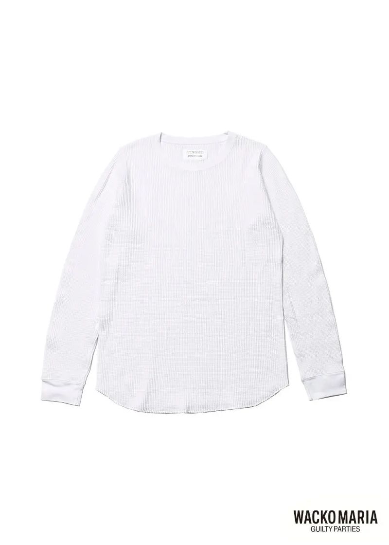 × WACKOMARIA Crew Neck Thermal (WHITE) / ワコマリア コラボサーマルカットソー