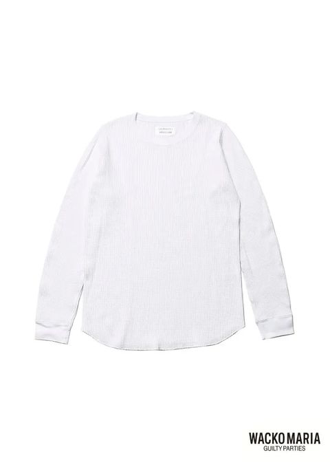 × WACKOMARIA Crew Neck Thermal (WHITE) / ワコマリア コラボサーマルカットソー