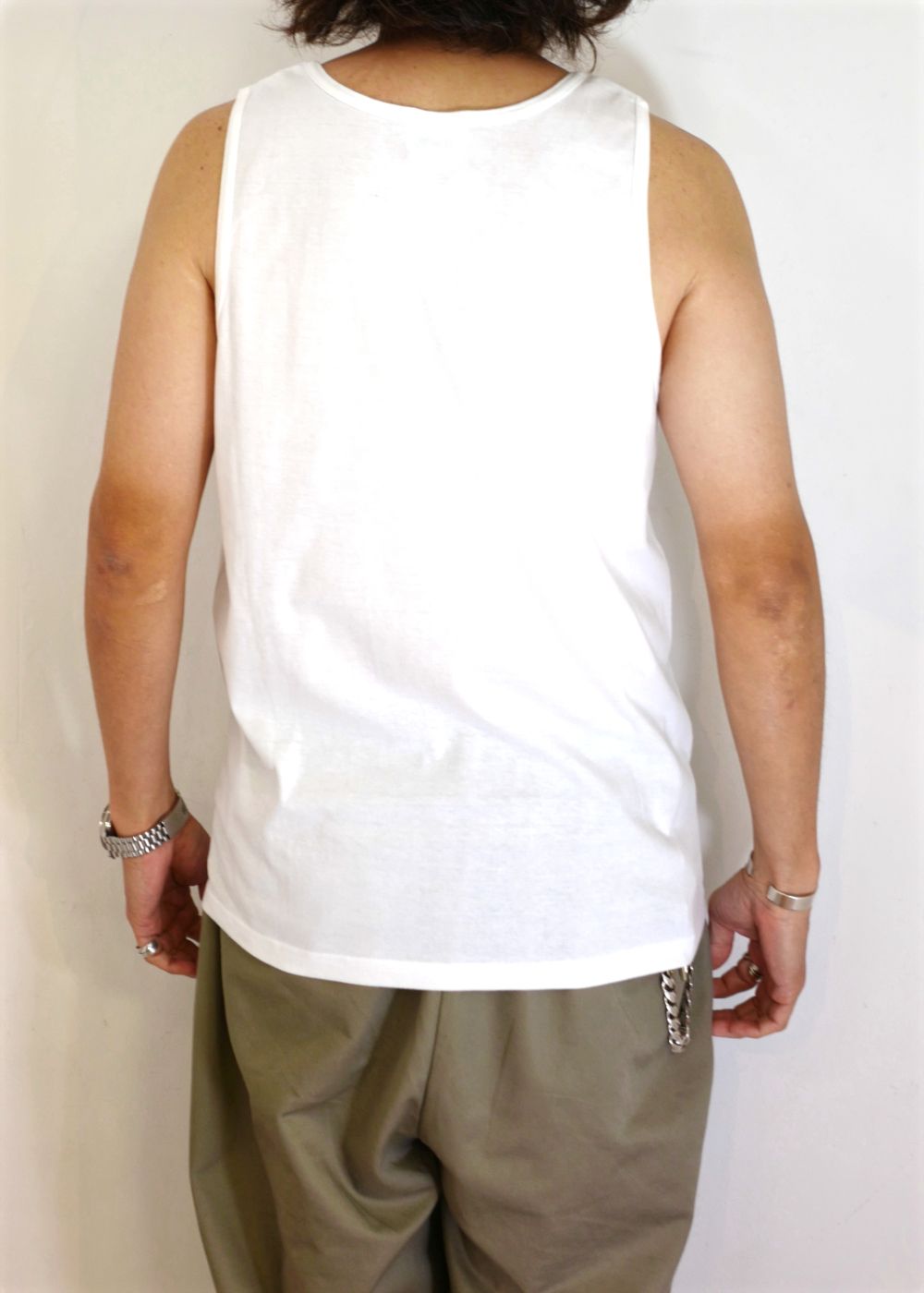 BUENA VISTA - BV college tanc (WHITE) / カレッジ ロゴ タンク