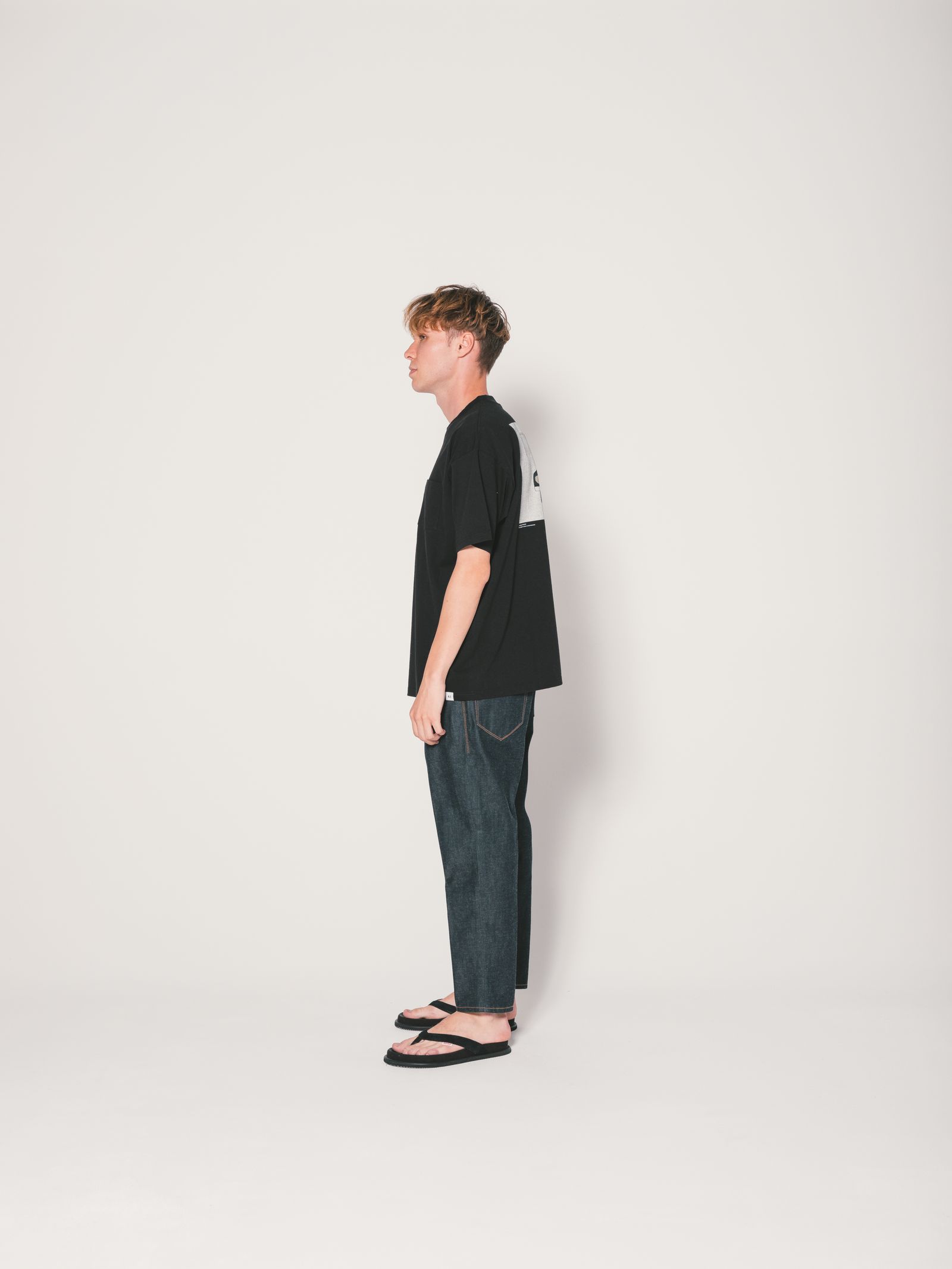 S/S POCKET TEE "LID" (BLACK) / ×YUTA YAMANO コラボ Tシャツ