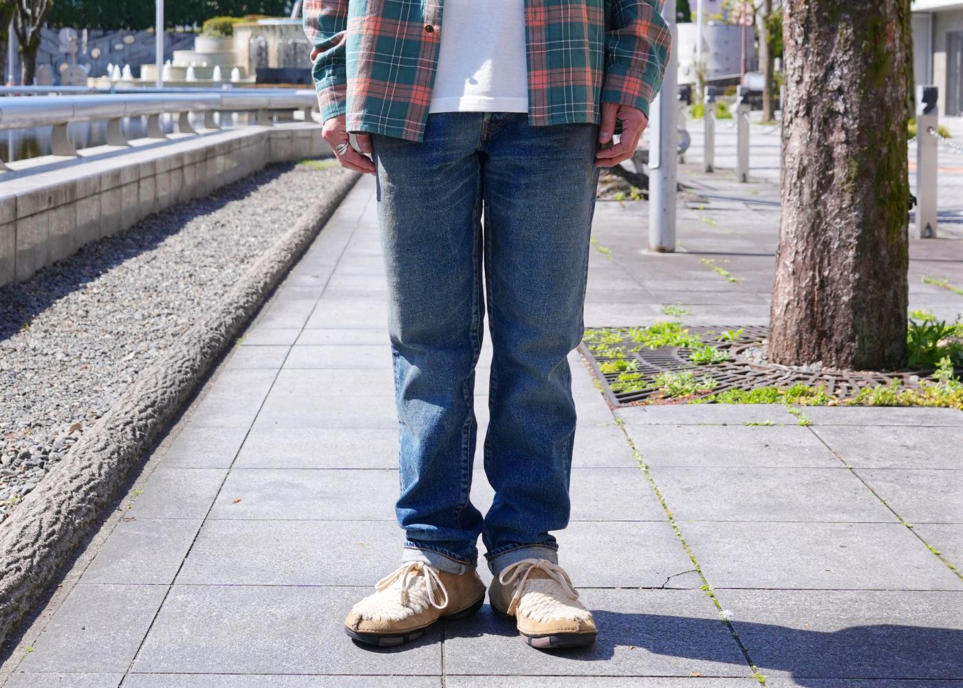 BEDWIN & RATS / SPRING CHECK SHIRT STYLE