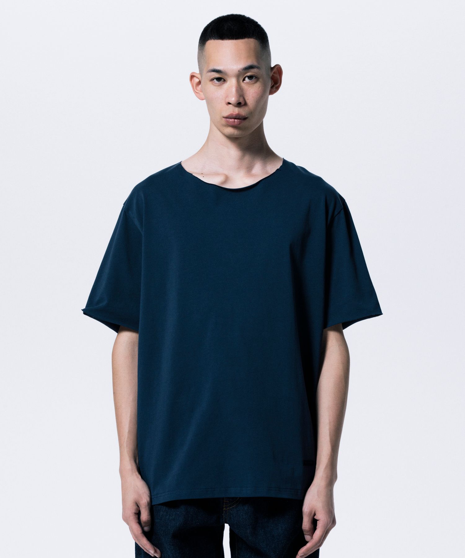 R9 CUTOFF TEE (NAVY) /  オリジナル カットオフ Tシャツ