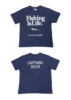【ラスト1点】FISHING LIFE VINTAGE TEE (NAVY) / フィッシングライフ ヴィンテージ Tシャツ