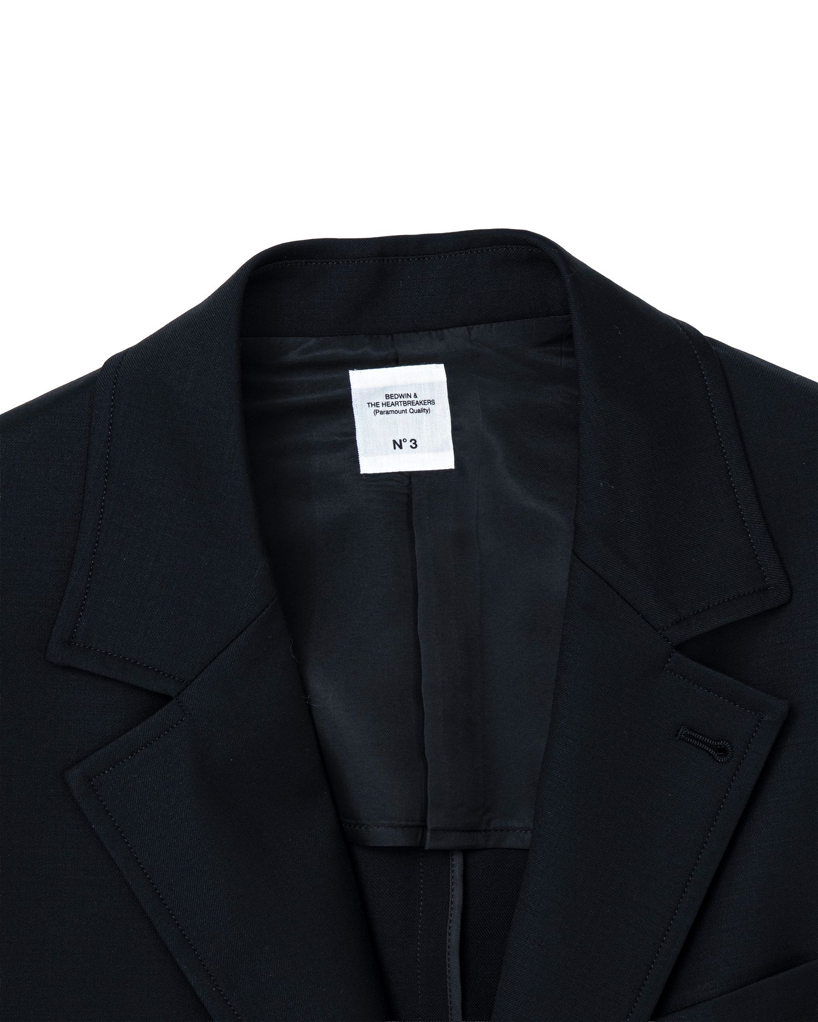 3B TAILORED JACKET "MICHAEL" (BLACK) / テーラード ジャケット