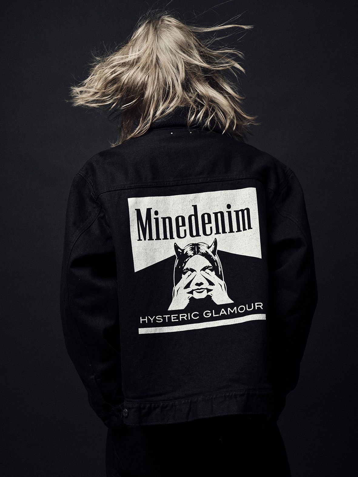 MINEDENIM - × HYSTERIC GLAMOUR Denim Jacket (BLACK) / ×ヒステリックグラマー コラボ デニム  ジャケット | LOOPHOLE