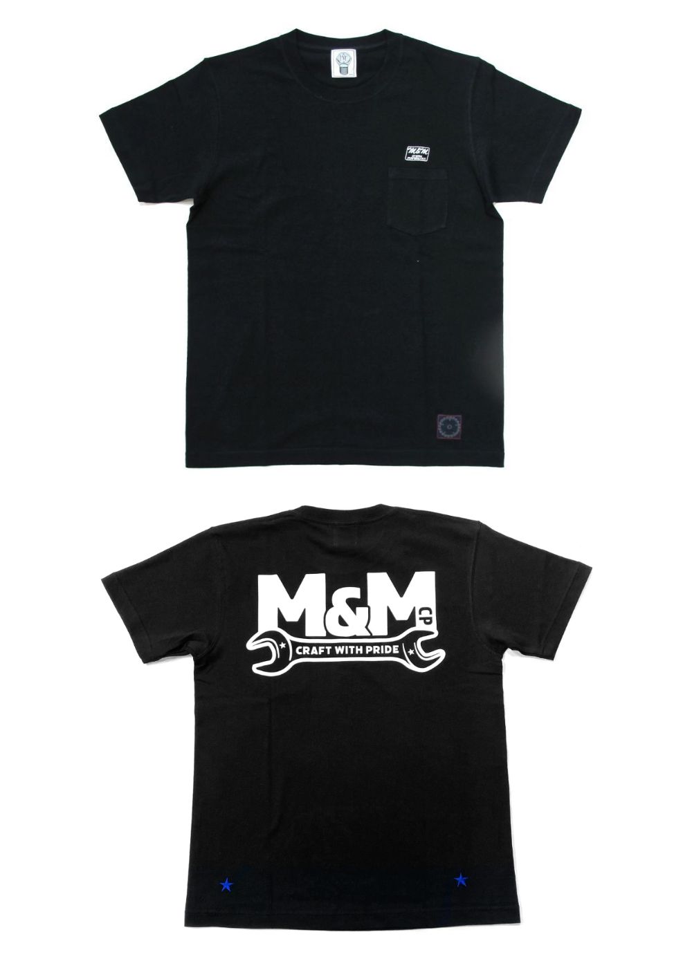 M&M CUSTOM PERFORMANCE - PRINT S/S POCKET T-SHIRT (BLACK) / バック 