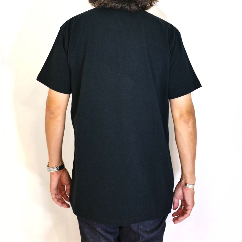 STRETCH CALEE COLLAGE LOGO TEE (BLACK) / カレッジロゴ オリジナル ストレッチ Tシャツ
