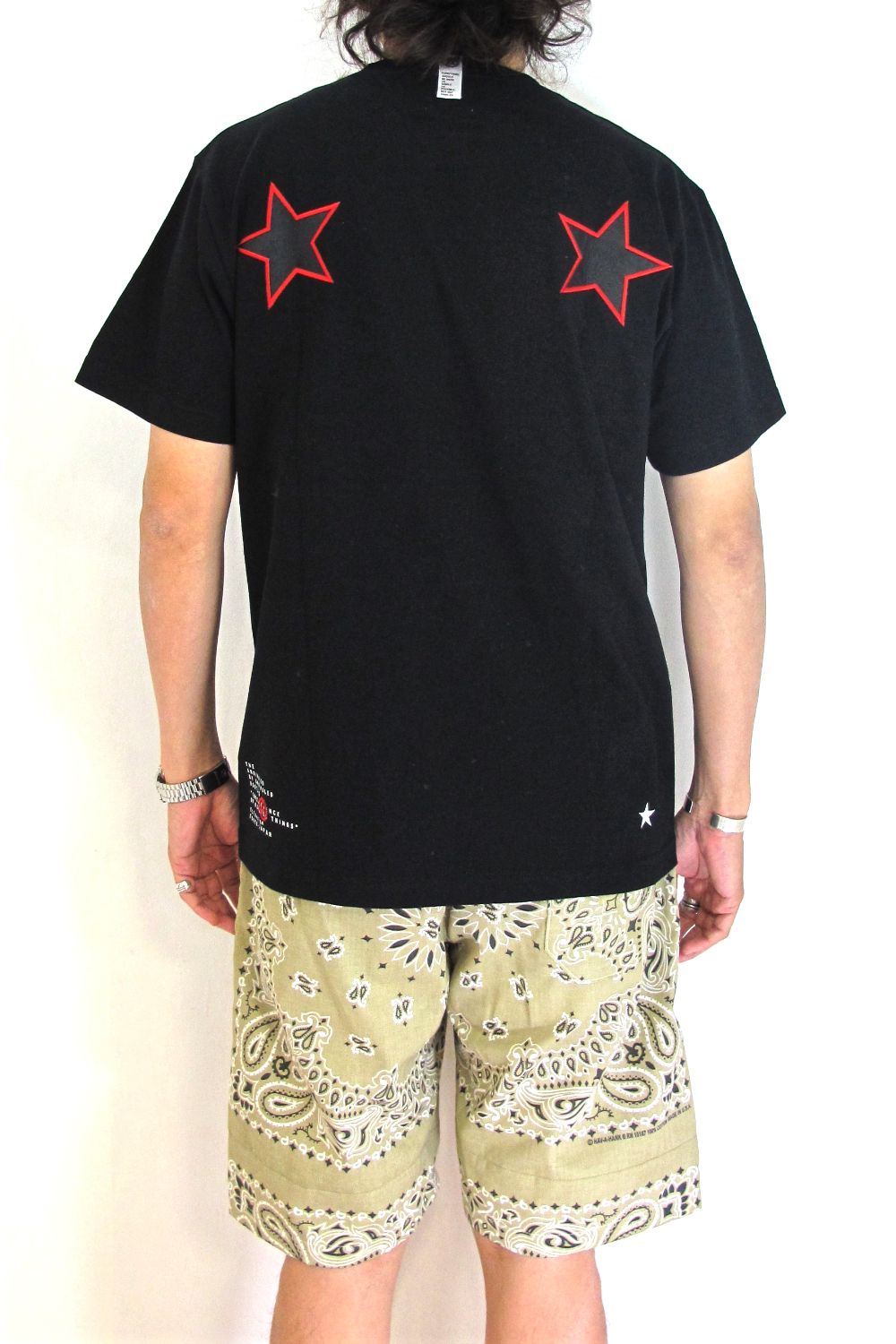 PRINT S/S TEE (BLACK) / アンライバルド コラボT