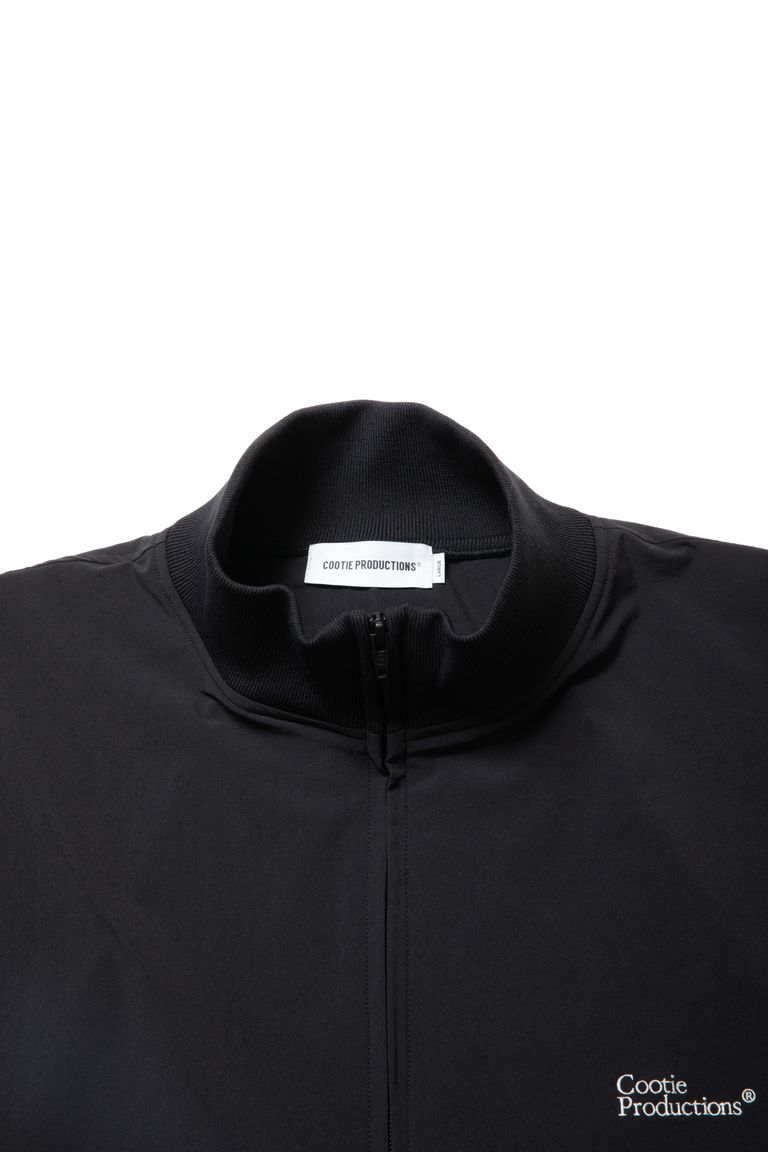 COOTIE PRODUCTIONS - Nylon Light Cloth Half Zip L/S Tee (BLACK 