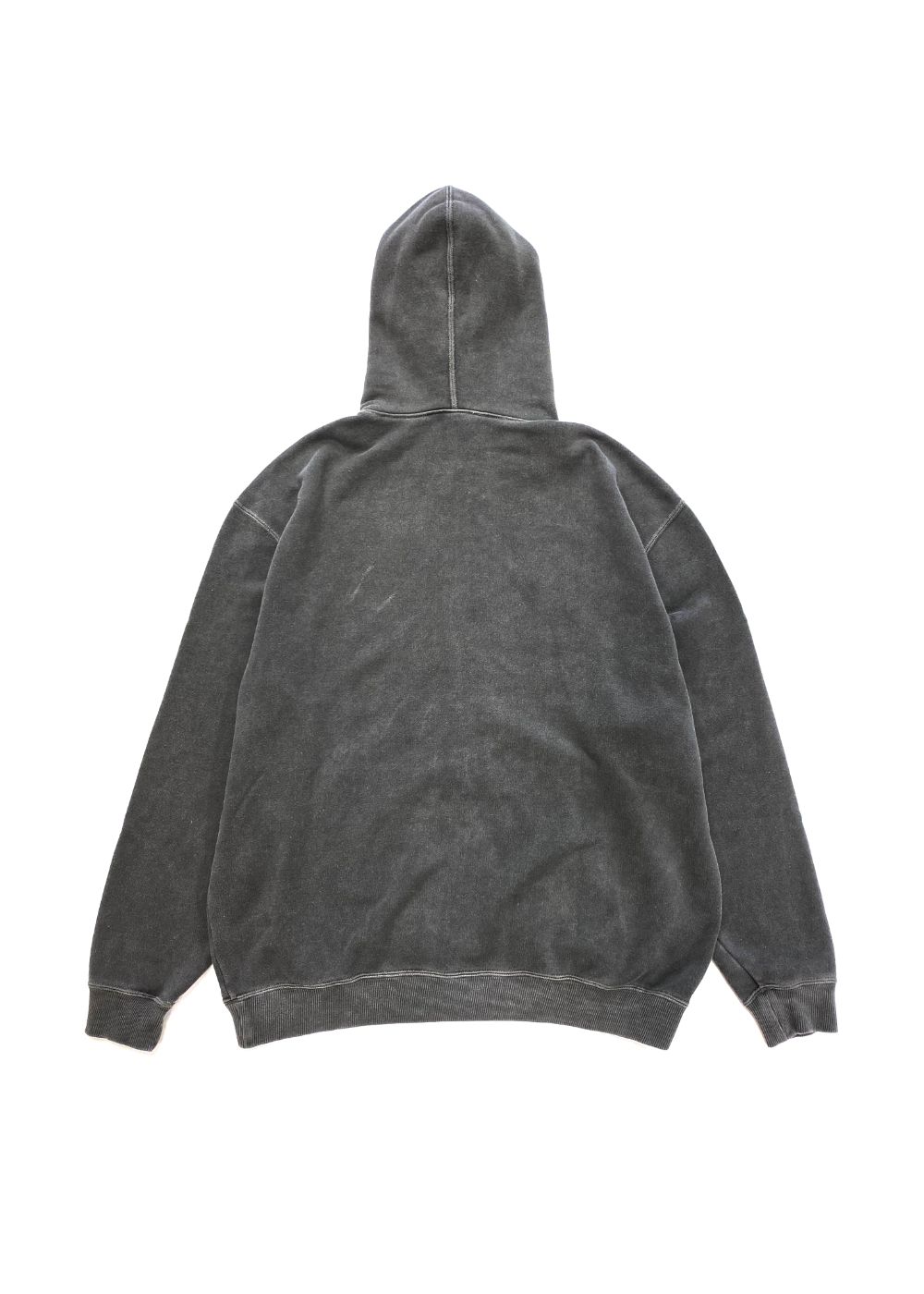 PIGMENT DYED ZIP HOODIE (BLACK) / ピグメントダイ ジップ スウェット パーカー