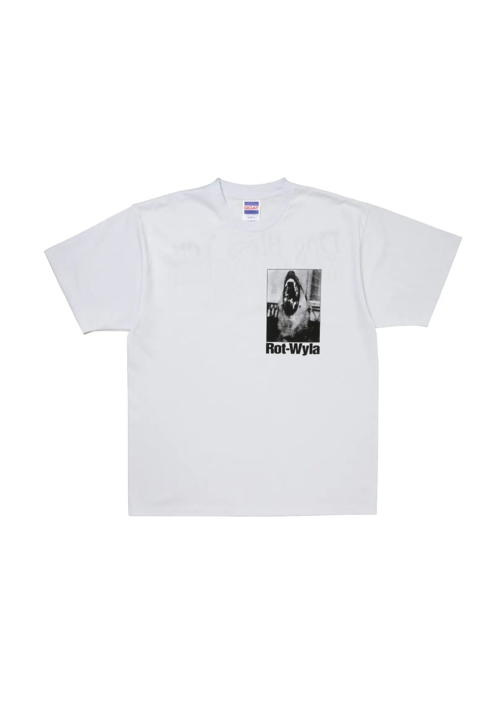 DOG PHOTO TEE (WHITE) / フォト プリント Tシャツ