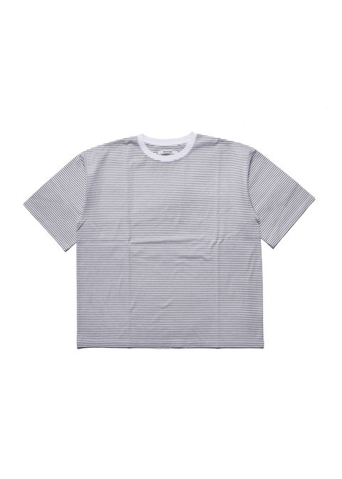 Micro Border Loose Crewneck T-SH (WPT) / オリジナル ボーダー ワイド Tシャツ
