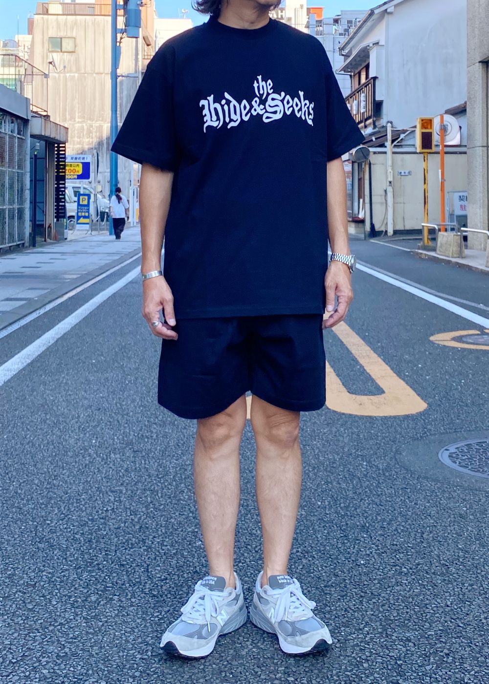 The H&S S/S Tee (BLACK) / 西浦徹 コラボ Tシャツ