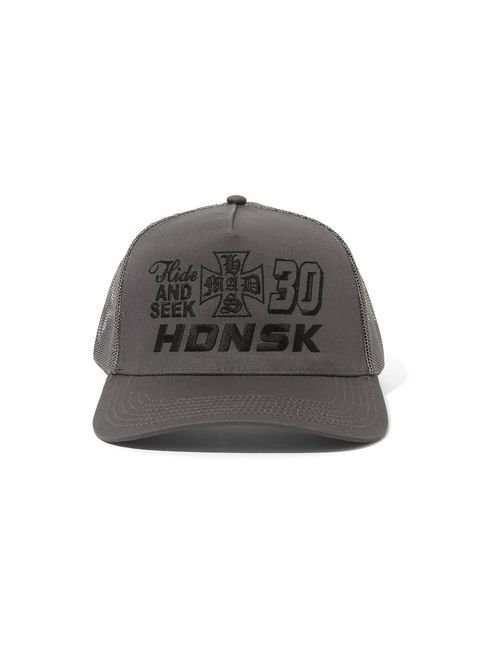 30 Mesh CAP (CHARCOAL GRAY) / ロゴ刺繍 メッシュキャップ