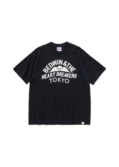 S/S PRINTED TEE "FONDA" (BLACK) / プリント Tシャツ