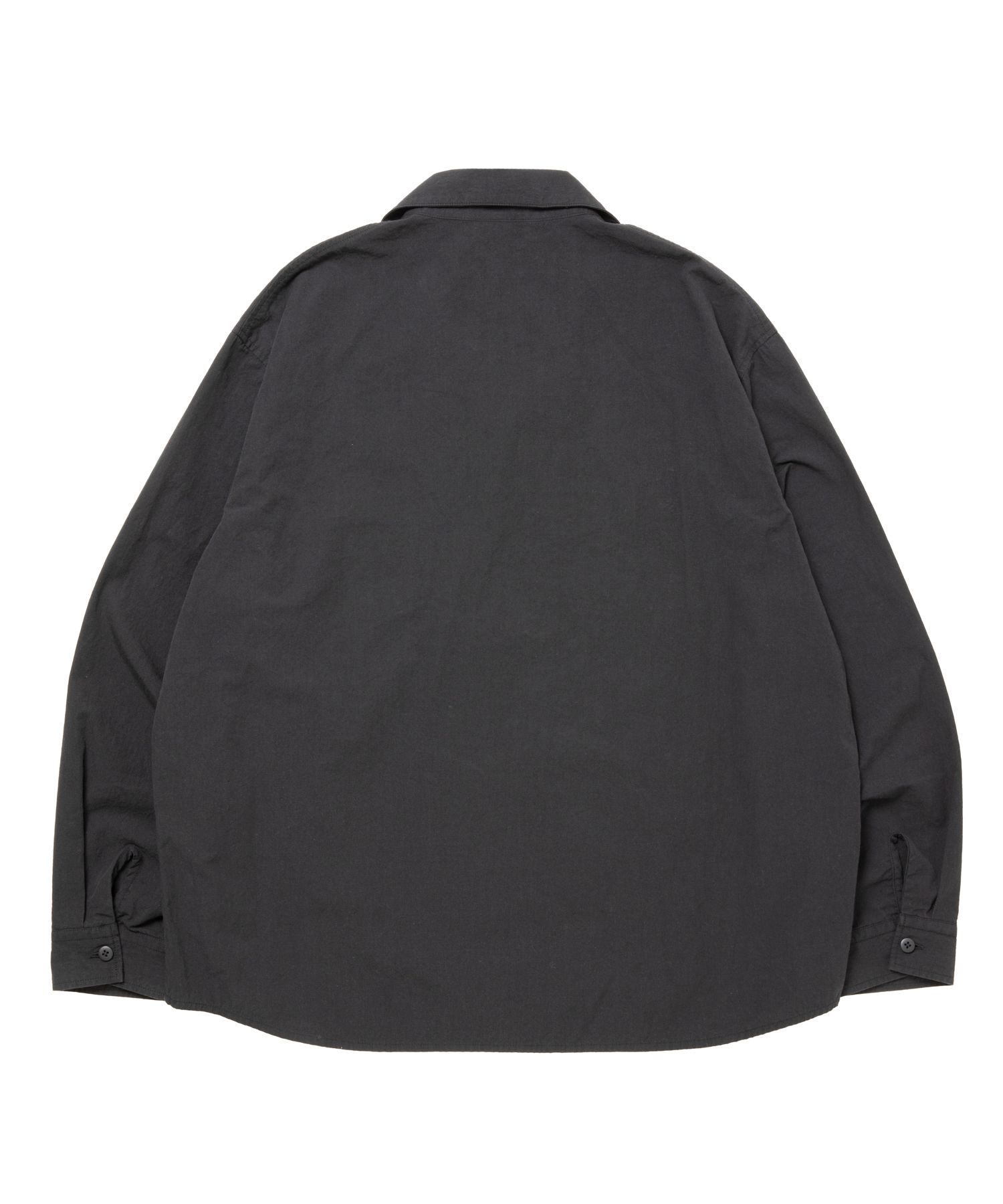 R9 M.I.L OPEN COLLARSHIRT (BLACK) / ミリタリー シャツ