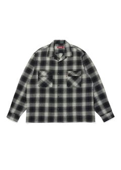 Ombre Check L/S Shirt (BLACK) / オンブレ チェック シャツ