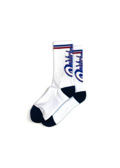 CRS LOGO SOX (WHITE) / ジャガード ロゴ ソックス