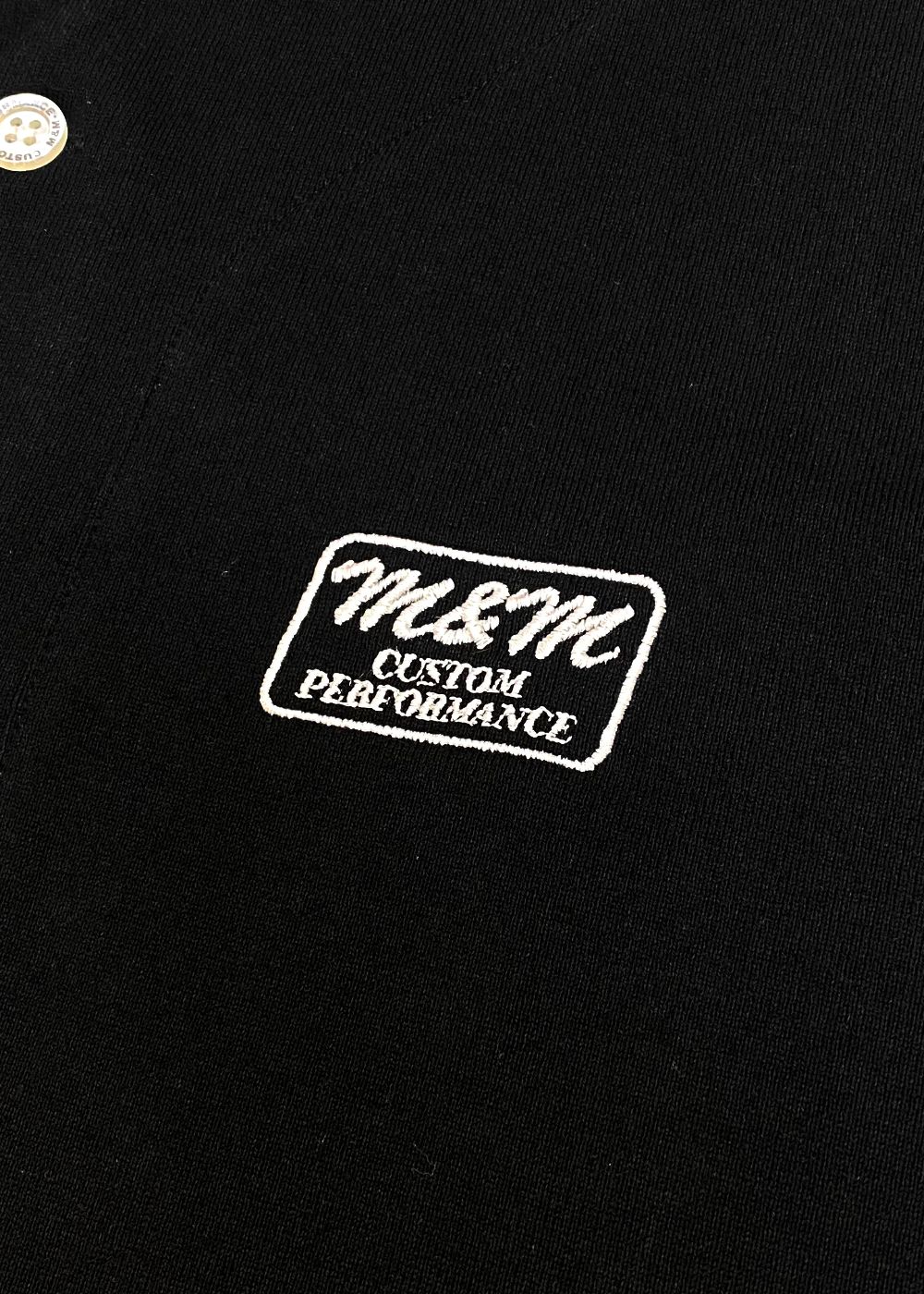 COTTON BASEBALL SHIRT (BLACK) / コットン天竺 ベースボール シャツ