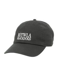 ROTWLA CAP (BLACK) / ロゴ刺繍 ダッド キャップ。