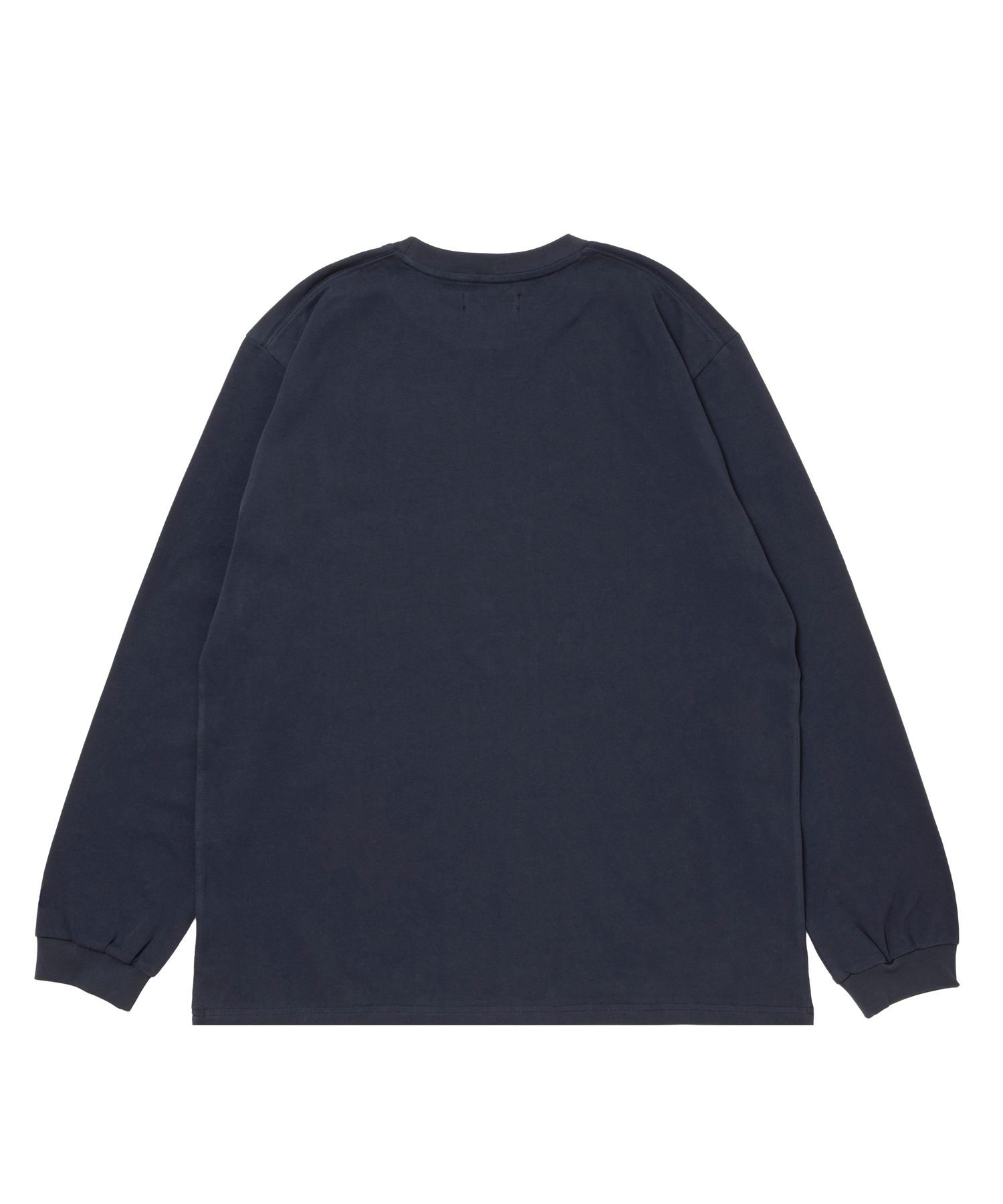 R9 B&B LS TEE (NAVY) /  オリジナル ロゴプリント ロングスリーブ Tシャツ