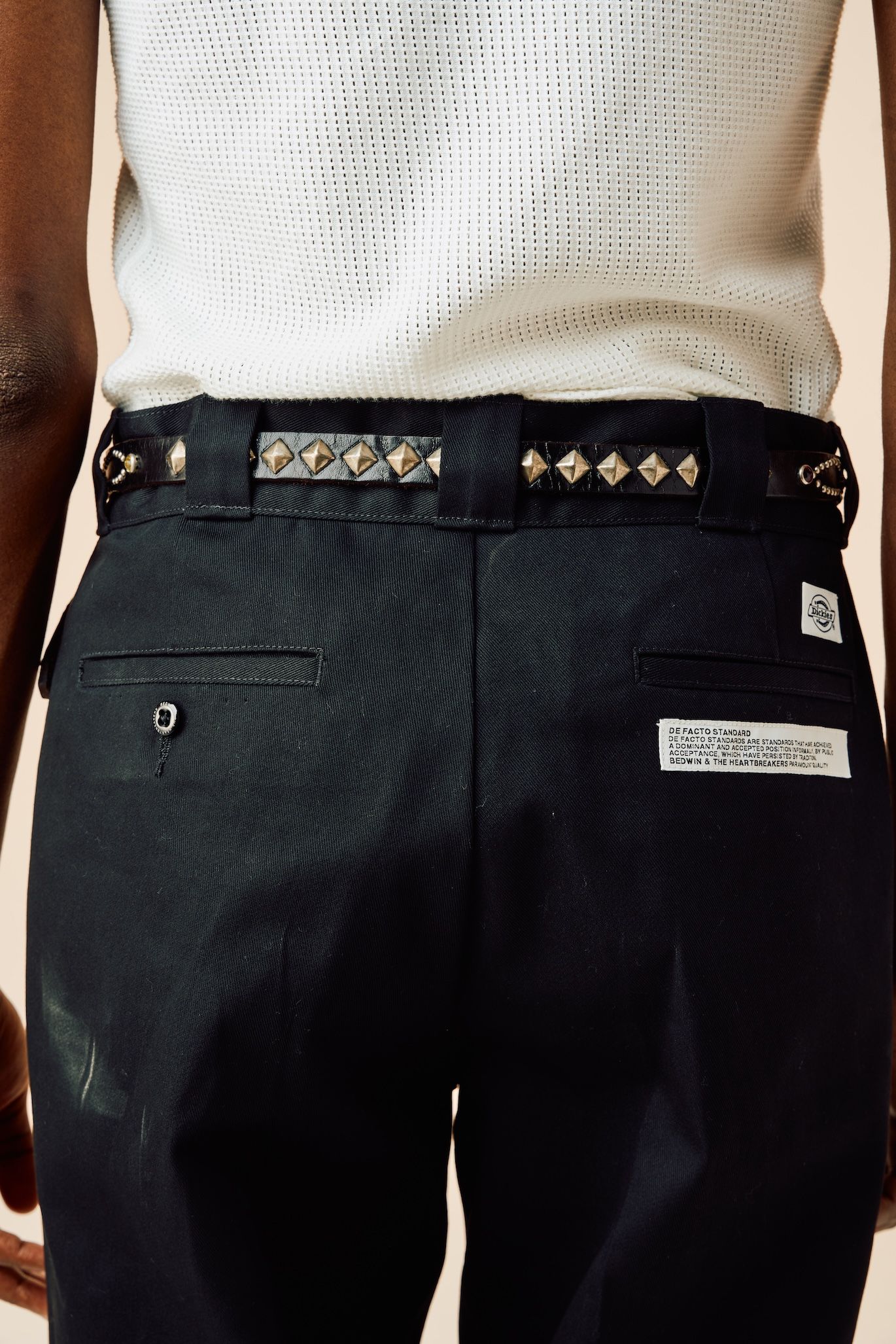 EXCLUSIVE STUDS BELT "HTC" (BLACK) / HTC コラボ スタッズレザーベルト