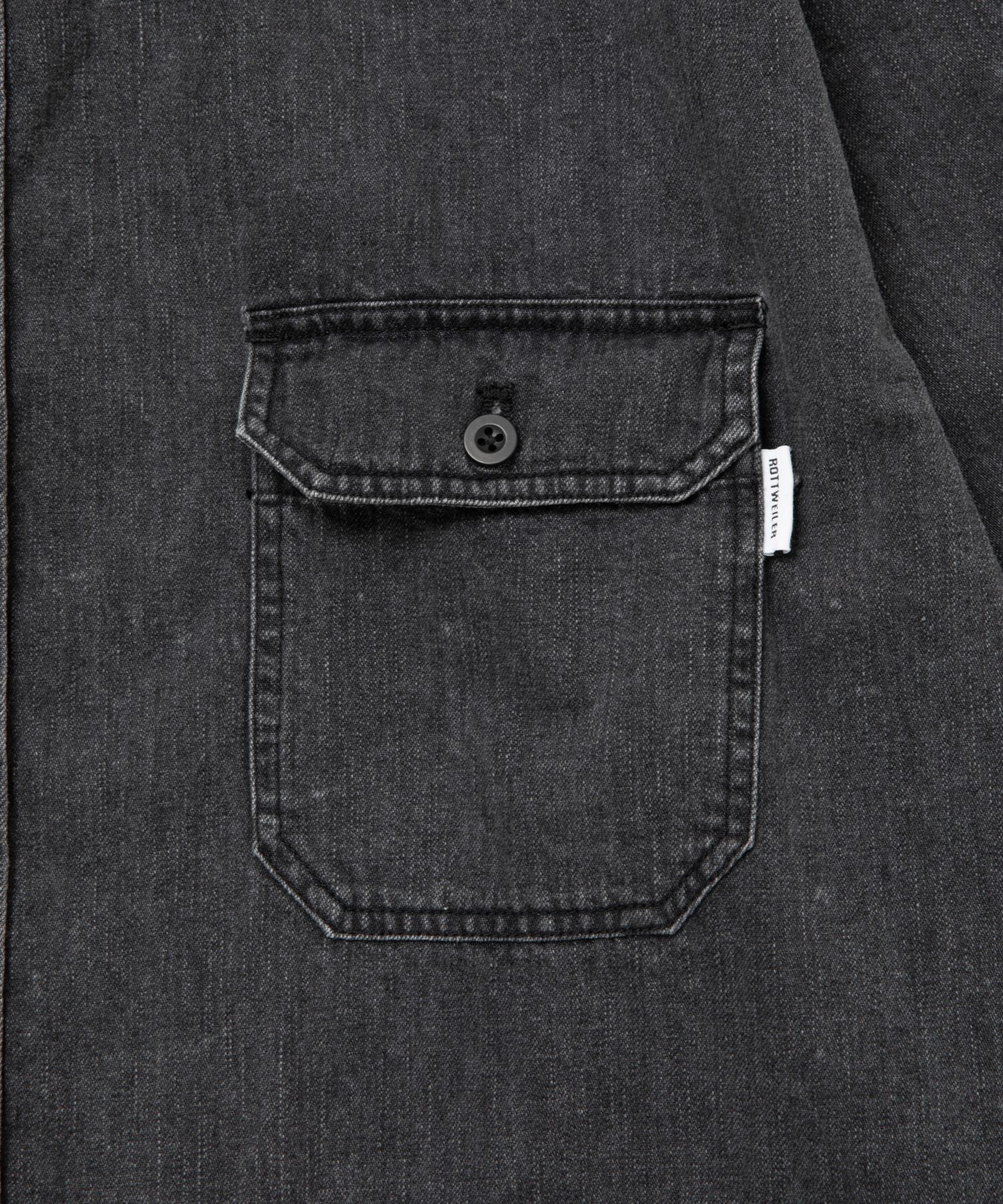 R9 DENIM SHIRT (BLACK) / デニム シャツ