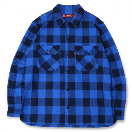 鮮やかな色味が目を惹くHIDEANDSEEK / CHECK CPO JACKET。