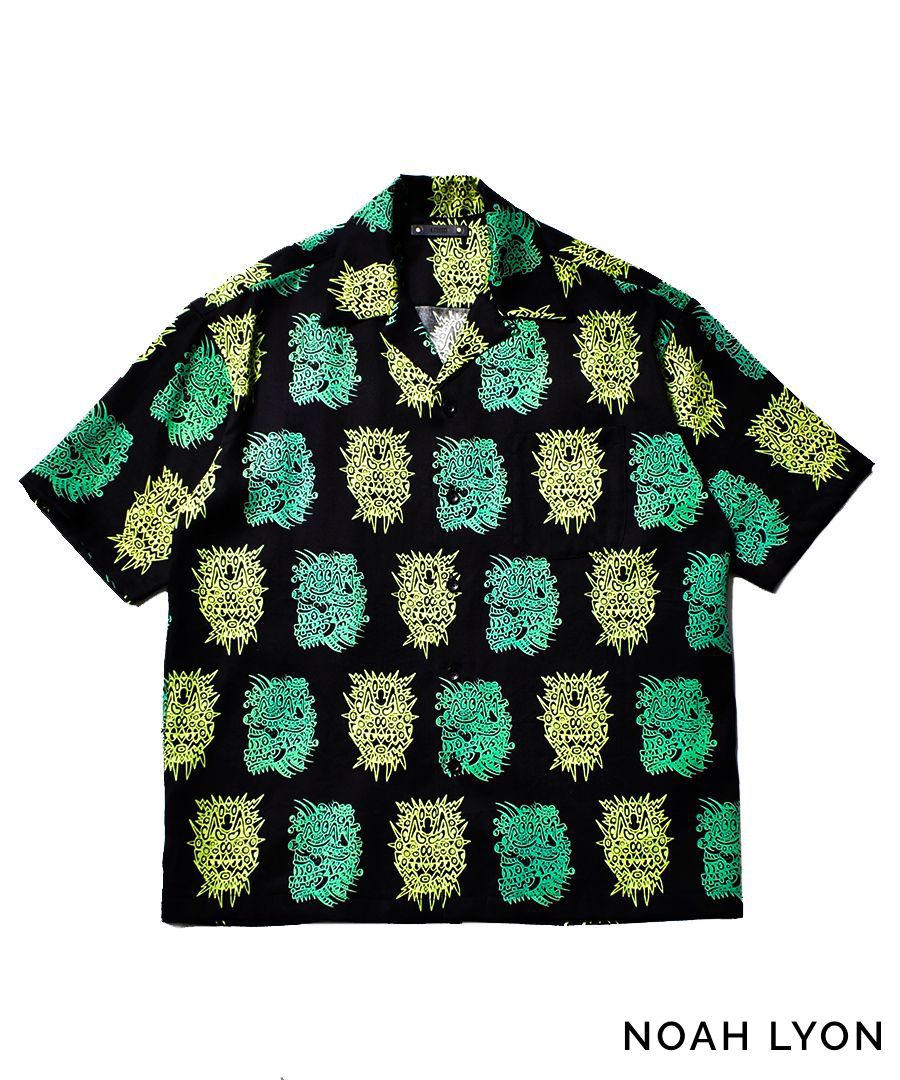 ×NOAH LYON S/S Open Collar SH (GPT) / ノア ライオン コラボ シャツ