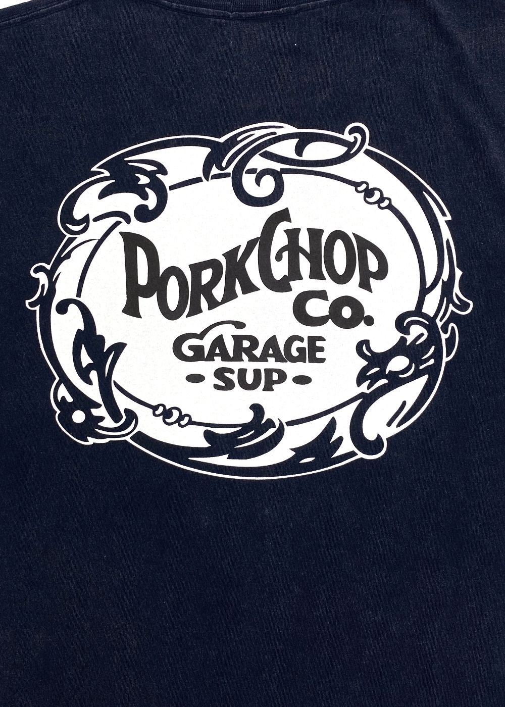 F LEAF LOGO TEE (FADE NAVY) / リーフ ロゴ Tシャツ