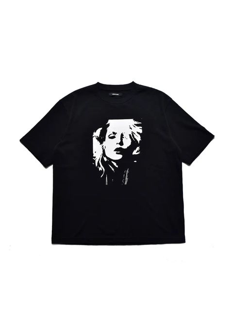 Monochrome Two tone Face Crewneck T-SH  (BLK) / オリジナル プリント Tシャツ