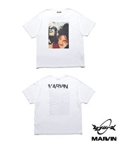 × MARVIN T-SH (BJORK) (WHITE) / マーヴィン コラボ Tシャツ
