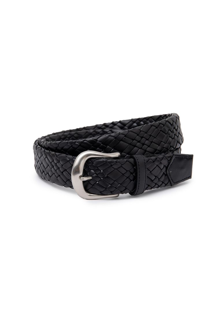 RATS - LEATHER MESH BELT (SILVER×BLACK) / レザー メッシュ ベルト 