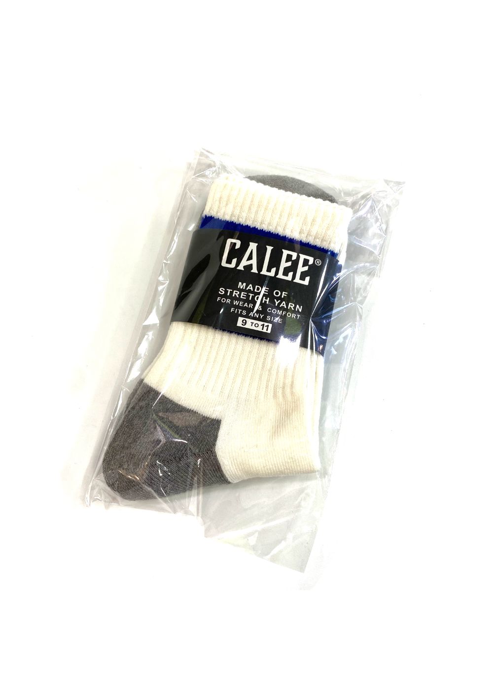 JACQUARD PILE LINE SOCKS (WHITE×BLUE) / オリジナル ラインソックス