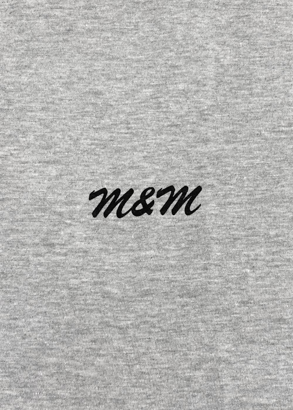 Edge Logo Tee (M.GRAY) / ロゴ バックプリント Tシャツ