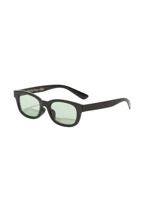 SUNGLASSES Type-02 (BLACK×OLIVE) / ウェリントンタイプ サングラス