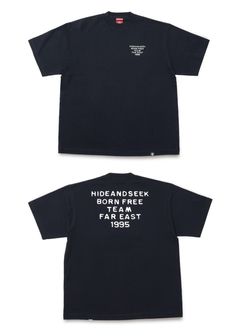 Typewriter S/S Tee (BigSilhouette) (NAVY) / ヘビーオンス ワイド Tシャツ