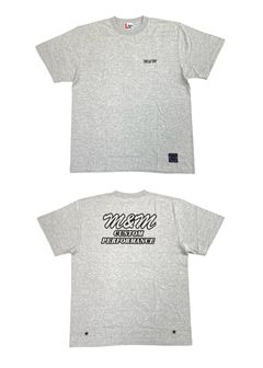 Edge Logo Tee (M.GRAY) / ロゴ バックプリント Tシャツ