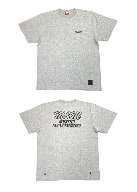 Edge Logo Tee (M.GRAY) / ロゴ バックプリント Tシャツ