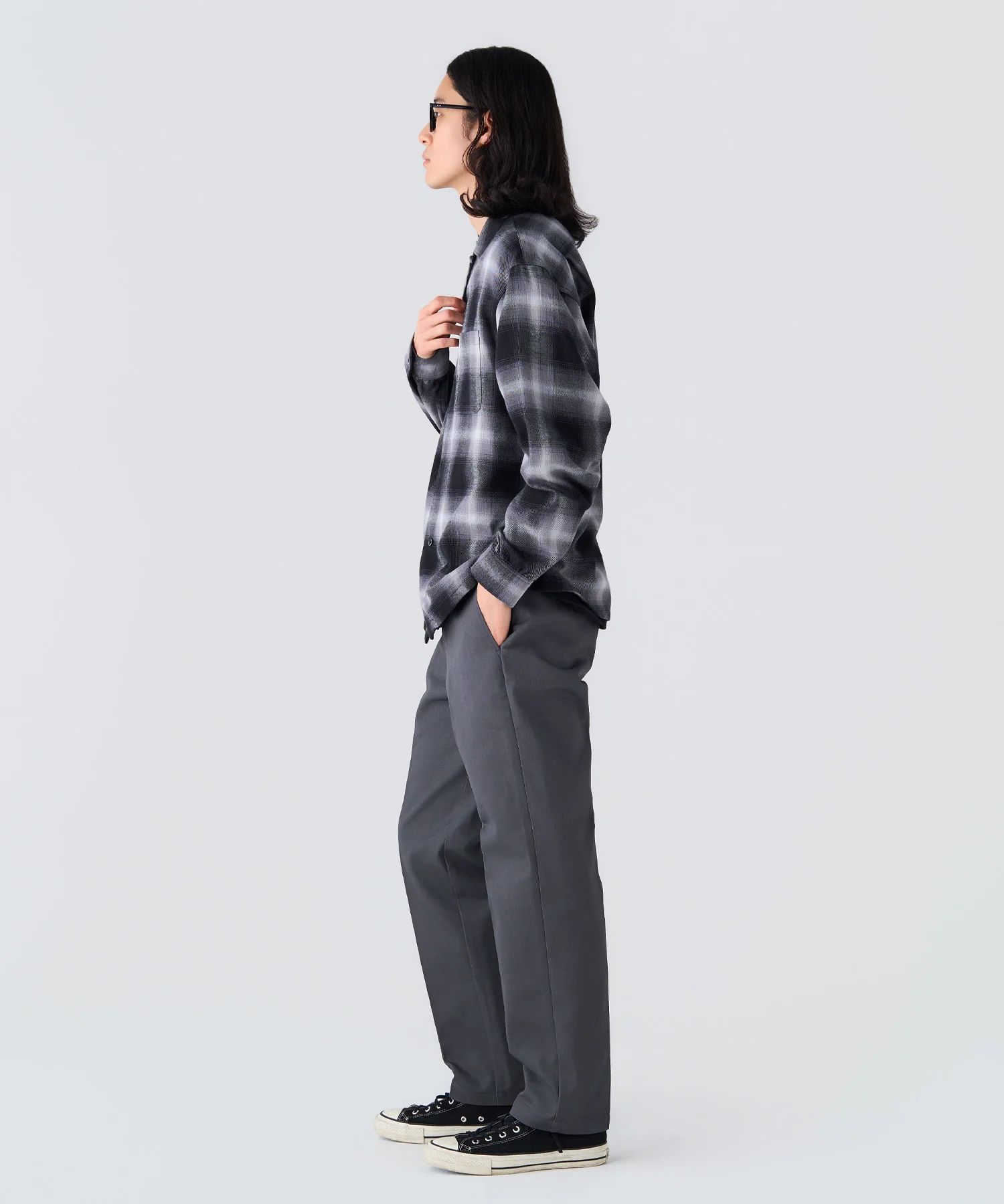DICKIES 10L TC PANTS "THUNDERS" (CHARCOAL) / ディッキーズ コラボ チノパンツ