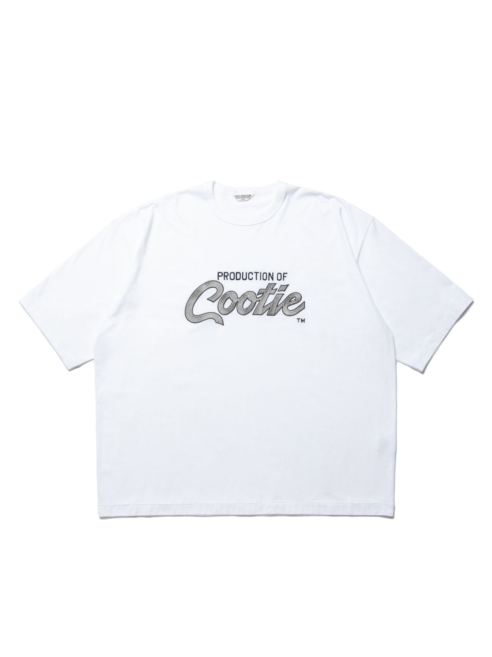 COOTIE PRODUCTIONS   Embroidery Oversized L/S Tee PRODUCTION OF