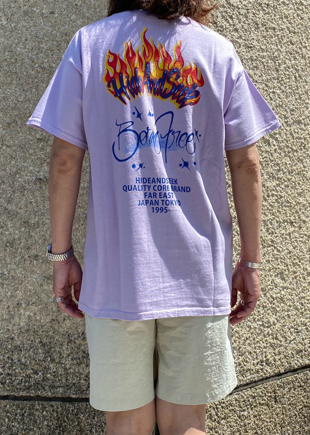Flame S/S Tee (PINK) / フレイム プリントTee