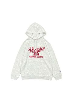 【ラスト1点】SCRIPT COLLEGE HOODIE (ASH) / カレッジロゴ スウェットパーカー