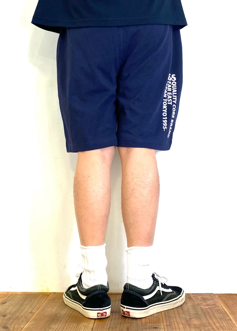 H&S Logo Short (NAVY) / ロゴ プリントイージーショーツ