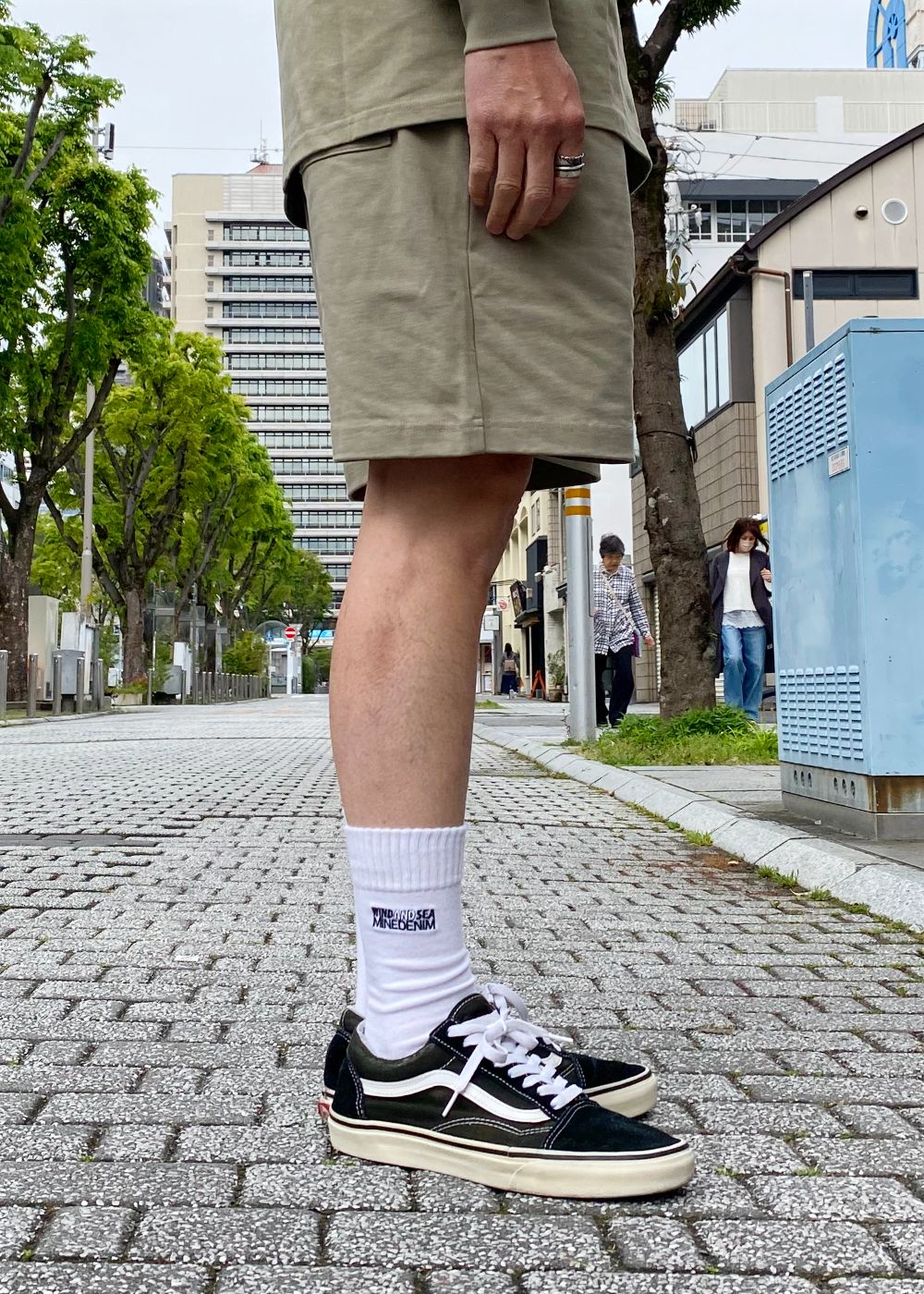 H&S Short (BEIGE) / ロゴ プリント イージーショーツ / セットアップ可能