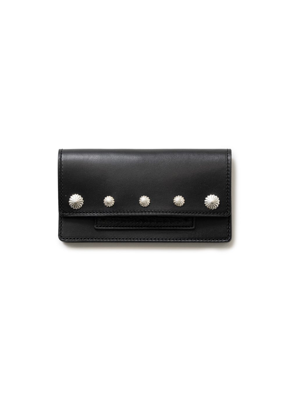 RATSxBINGO BROTHERS 5CONCHO WALLET (SILVER925) / ビンゴブラザーズ コラボ レザーウォレット