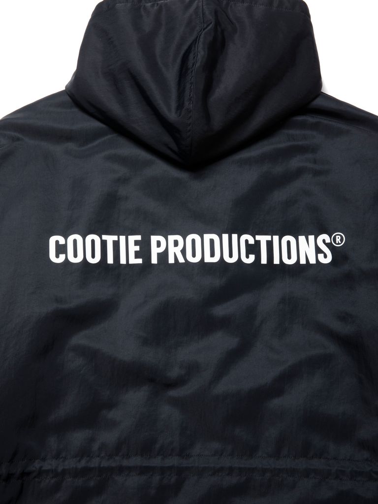 COOTIE PRODUCTIONS - Error Fit Padded Bench Coat (BLACK) / ロゴ 